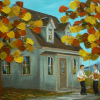 2013-10-45 Douceur d'automne (18x24), Huile à la spatule, 550$