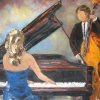 Avec brio (16x20) huile sur toile, Vendu